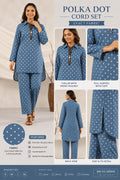 Blue Polka Dot Cord Set